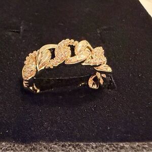 Elegant Chunky Gold Chain Link Ring